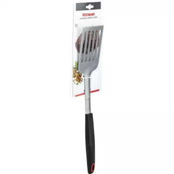 Vārīšanas lāpstiņa Westmark 15092280 — plastmasas/TPE galviņa, nerūsējošā tērauda rokturis, 430×88×25 mm, melna/sarkana