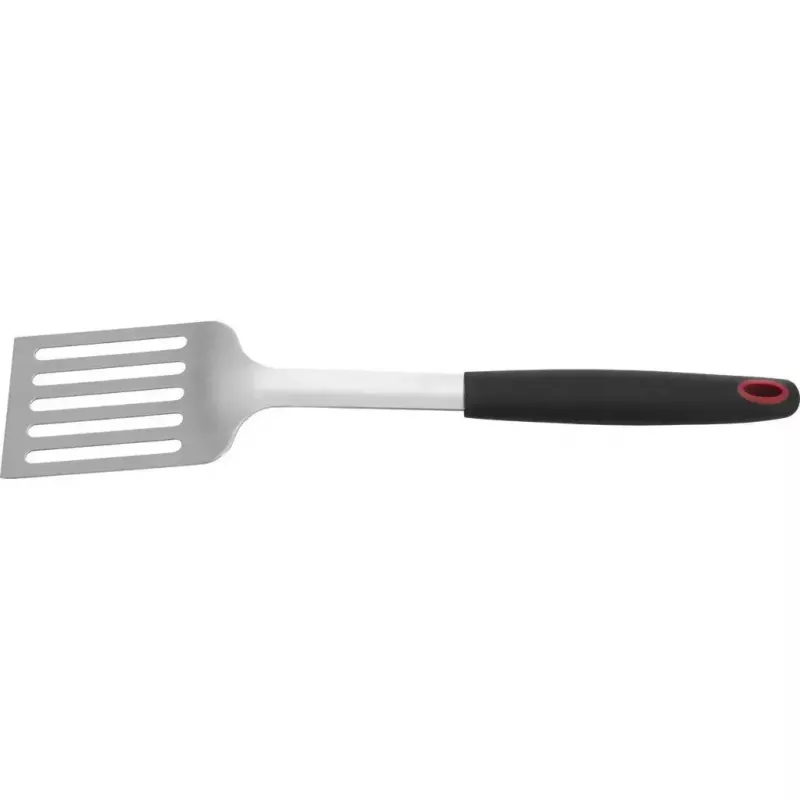 Vārīšanas lāpstiņa Westmark 15092280 — plastmasas/TPE galviņa, nerūsējošā tērauda rokturis, 430×88×25 mm, melna/sarkana