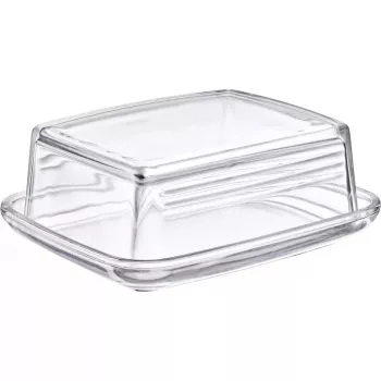 Sviesta trauks Westmark 20852260, taisnstūra stikls, 143×118×55 mm, caurspīdīgs
