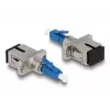 DeLOCK optiskās šķiedras hibrīda adapteris LC Simplex vīrišķais uz SC Simplex sievišķais zils