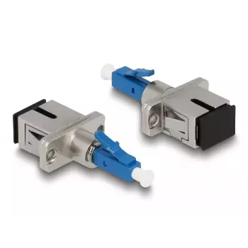 DeLOCK optiskās šķiedras hibrīda adapteris LC Simplex vīrišķais uz SC Simplex sievišķais zils