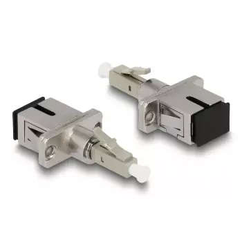 DeLOCK Optiskās šķiedras hibrīdais adapteris LC Simplex spraudnis uz SC Simplex ligzda bēšs