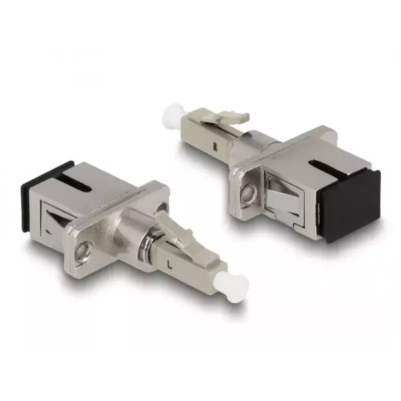 DeLOCK Optiskās šķiedras hibrīdais adapteris LC Simplex spraudnis uz SC Simplex ligzda bēšs