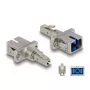 DeLOCK Optiskās šķiedras hibrīdais adapteris LC Simplex spraudnis uz SC Simplex ligzda bēšs