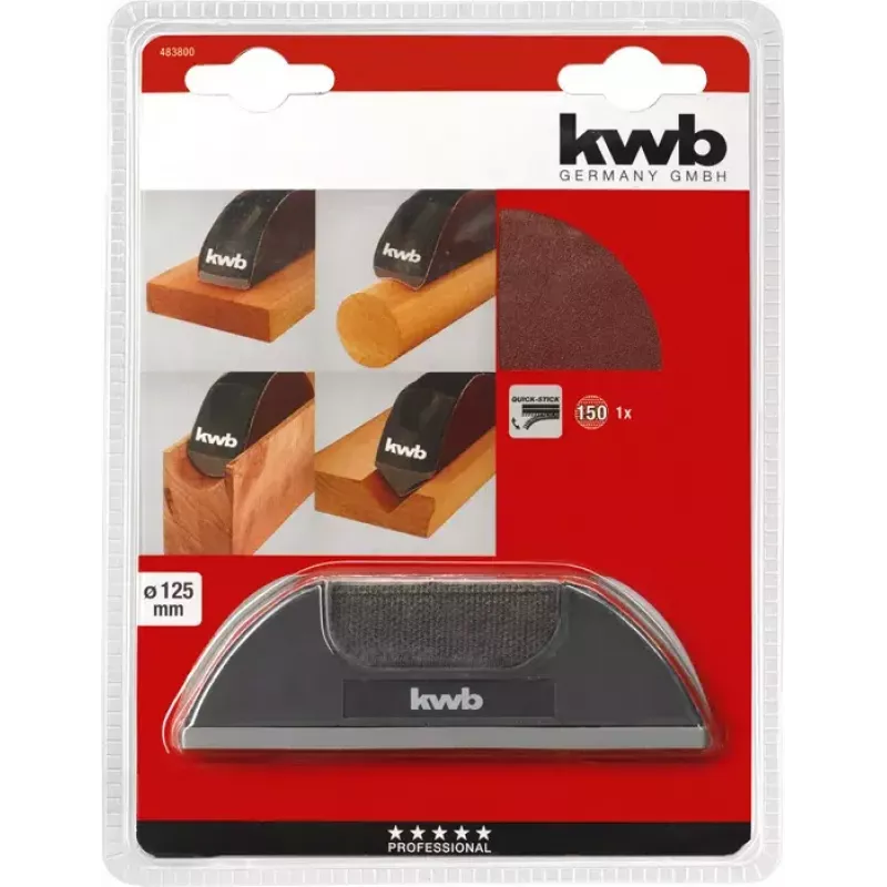 Slīpēšanas plāksne KWB 483800 Manuālais slīpēšanas komplekts P150 1 gab.