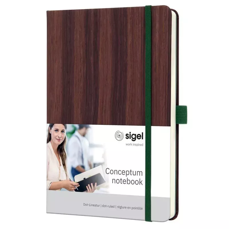 Rakstāmpiezīmju grāmatiņa Sigel CO673 A5 194 loksnes Brūna