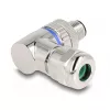DeLOCK M12 Savienotājs A-kodēts 3 kontaktu vīrišķais 90° leņķa metāla