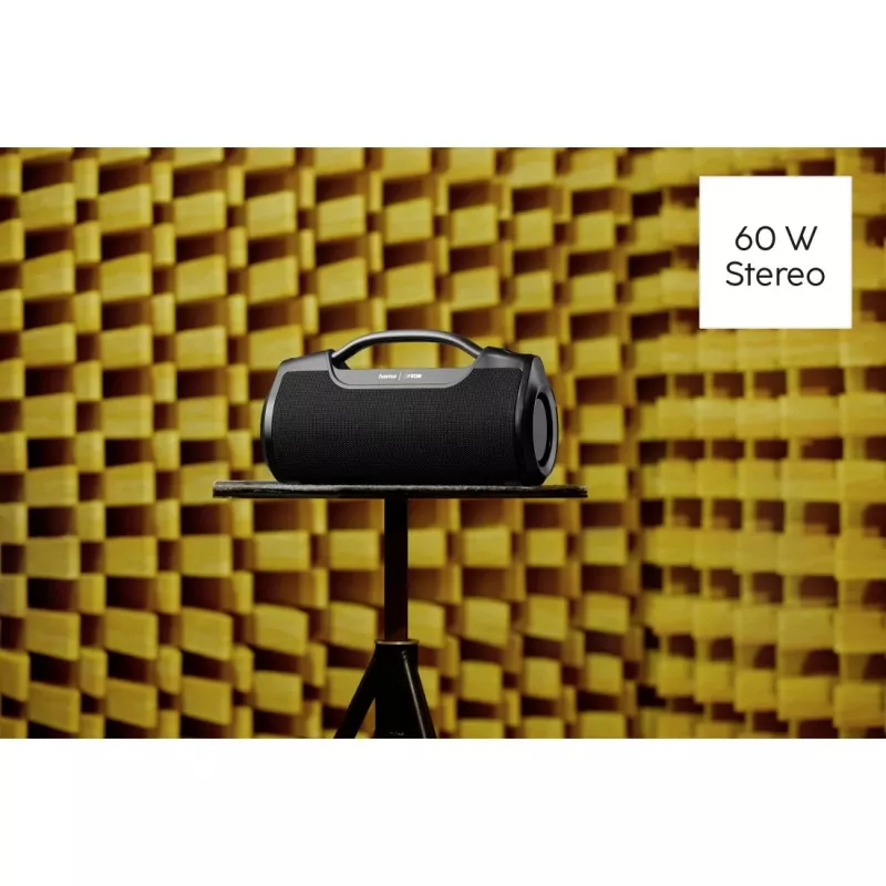 Hama Mate Pro stereo pārnēsājamais skaļrunis Melns 60 W