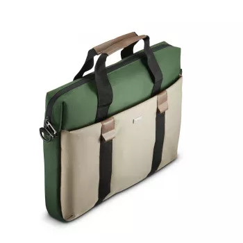 Hama Silvan 35.8 cm (14.1 inch) Toploader bag Beige, zaļa