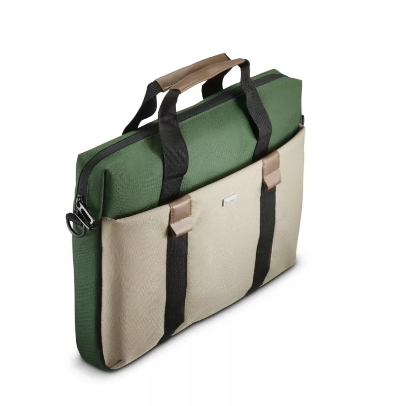 Hama Silvan 35.8 cm (14.1 inch) Toploader bag Beige, zaļa
