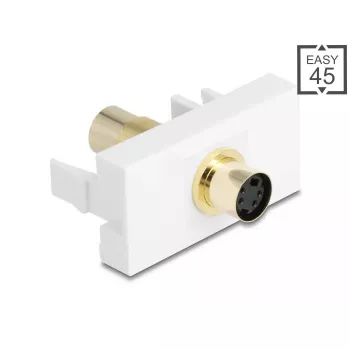 DeLOCK 90872 kabeļa dzimuma mainītājs Mini-DIN 4 kontaktu balts
