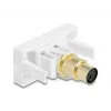 DeLOCK 90873 kabeļu savienotāju adapteris Mini-DIN 6 kontaktu Balts