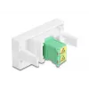 Kabeļa dzimumu mainītājs DeLOCK 90875 LC Duplex zaļš balts