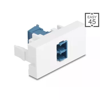 DeLOCK 90876 kabeļa dzimuma mainītājs LC Duplex zils balts