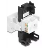 DeLOCK 90879 kabelis savienotāju adapteris RJ45 LSA 180° Melns Balts