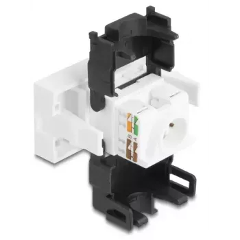 DeLOCK 90879 kabelis savienotāju adapteris RJ45 LSA 180° Melns Balts