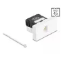 DeLOCK 90879 kabelis savienotāju adapteris RJ45 LSA 180° Melns Balts