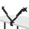 Lindy 40708 monitora stiprinājums / statīvs 68,6 cm (27 collas) Galda, Melns