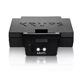 Sendviču pagatavotājs KRUPS FDK461, 850 W, melns, pagatavo 4 sendvičus, 234×265×108 mm