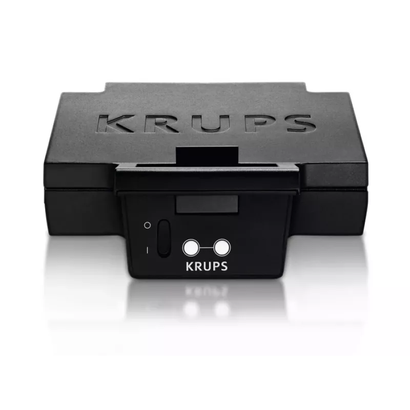Sendviču pagatavotājs KRUPS FDK461, 850 W, melns, pagatavo 4 sendvičus, 234×265×108 mm
