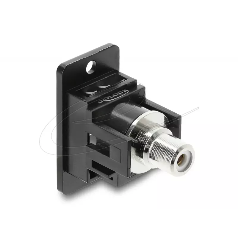 Keystone modulis DELOCK 91112 — plakans RCA uz RCA, melns/balts