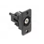 Keystone modulis DELOCK 91112 — plakans RCA uz RCA, melns/balts