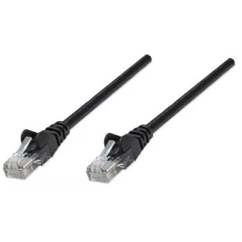 Intellinet tīkla komutācijas kabelis, Cat5e, 20 m, melns, CCA, U/UTP, PVC, RJ45, zelta pārklājuma kontakti, bez aizķeršanās, ar aizsarguzmavu, mūža garantija