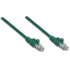 Intellinet tīkla komutācijas kabelis, Cat5e, 20 m, zaļš, CCA, U/UTP, PVC, RJ45, zeltīti kontakti, bezķeru, aizsargapvalks, mūža garantija