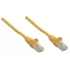 Intellinet tīkla komutācijas kabelis, Cat5e, 15 m, dzeltens, CCA, U/UTP, PVC, RJ45, zeltīti kontakti, bez aizķeršanās, ar aizsargapvalku, mūža garantija