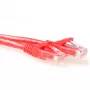 ACT sarkans 1,5 metru U/UTP CAT6A komutācijas kabelis ar aizsargātiem RJ45 savienotājiem