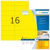 Etiķetes HERMA krāsainas A4 105x37 mm dzeltena papīrs matēts 1600 gab.