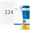 Tintes printera uzlīmes HERMA A4 25,4x8,5 mm balts papīrs matēts 5600 gab.