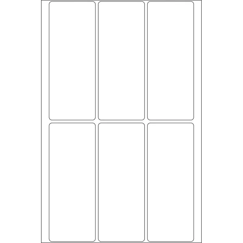 Daudzfunkcionālas uzlīmes HERMA 32x82 mm balts papīrs matēts 192 gab.