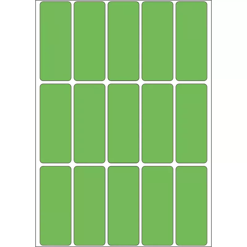 Daudzfunkcionālas uzlīmes HERMA 20x50 mm zaļas papīra matētas ar roku uzrakstāmas 480 gab.