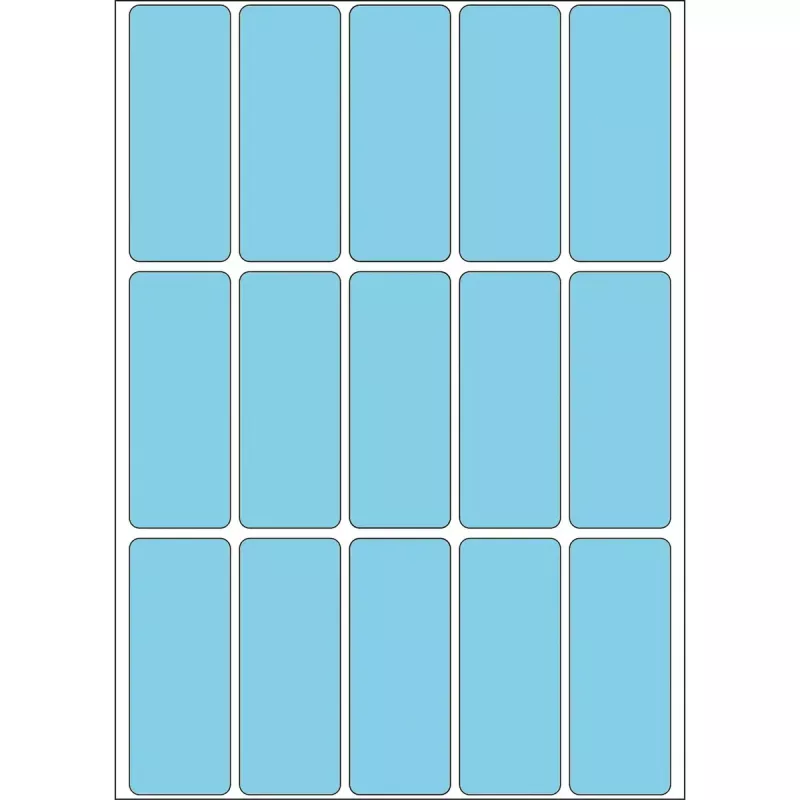 Daudzfunkcionālas uzlīmes HERMA 2413 20x50 mm zilas papīra matētas ar roku rakstāmas