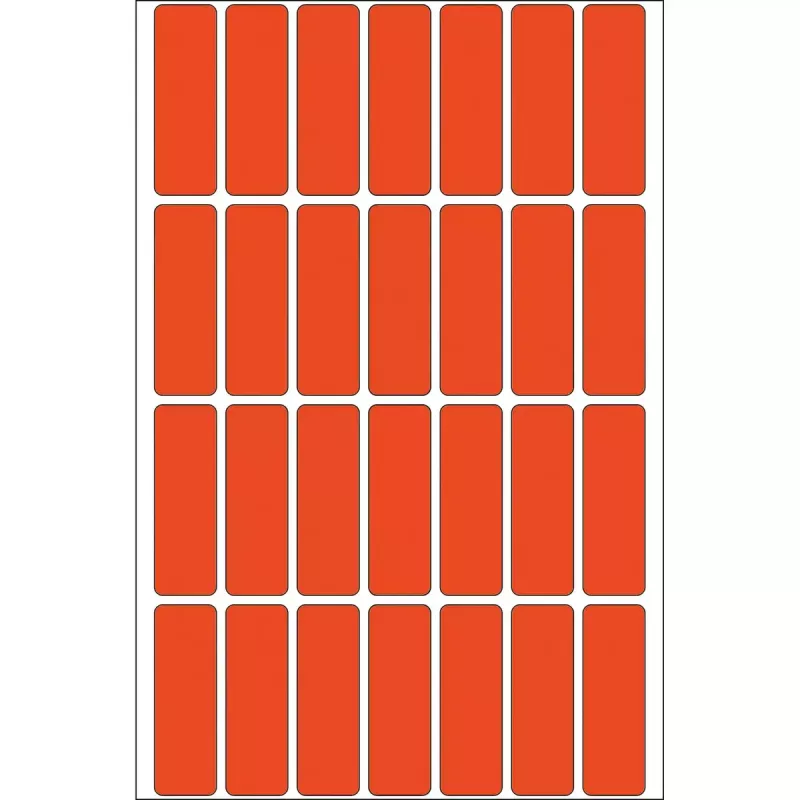 Daudzfunkciju uzlīmes HERMA 13x40 mm sarkanas papīra matētas ar roku rakstāmas