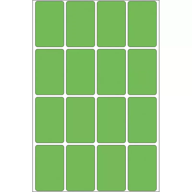 Daudzfunkciju uzlīmes HERMA 512 gab. 25x40 mm zaļas papīra matētas