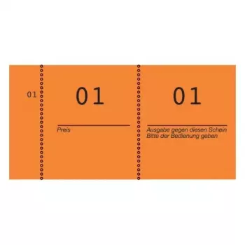 Avery 869-10-1 biļetes 100 gab. Oranžas
