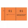 Avery 869-10-1 biļetes 100 gab. Oranžas