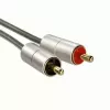 Hama 00080865 audio kabelis 2 m 3,5 mm 2 × RCA sudrabots
