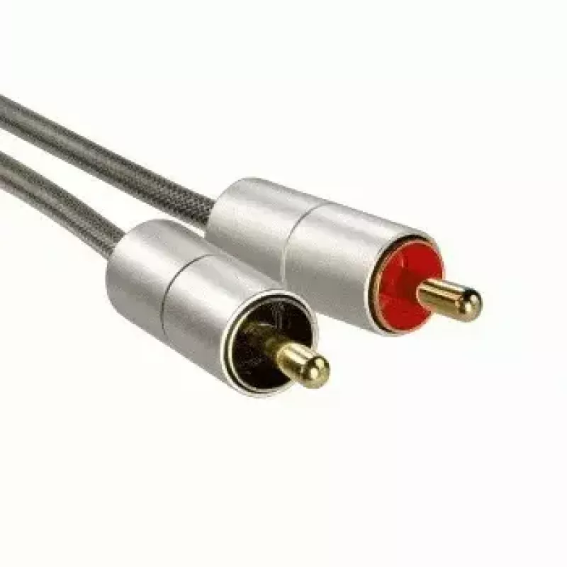 Hama 00080865 audio kabelis 2 m 3,5 mm 2 × RCA sudrabots