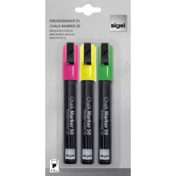 Marker Sigel GL182 slīps uzgalis zaļa rozā dzeltena