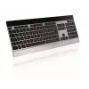 Klaviatūra Rapoo E9270P RF bezvadu QWERTZ vācu melna sudraba