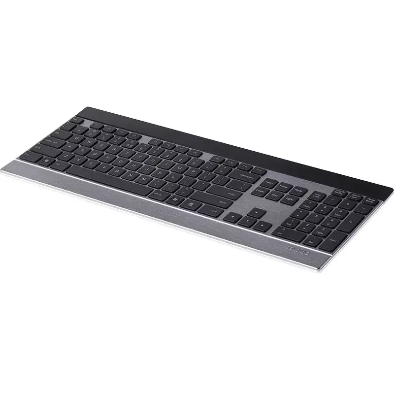 Klaviatūra Rapoo E9270P RF bezvadu QWERTZ vācu melna sudraba