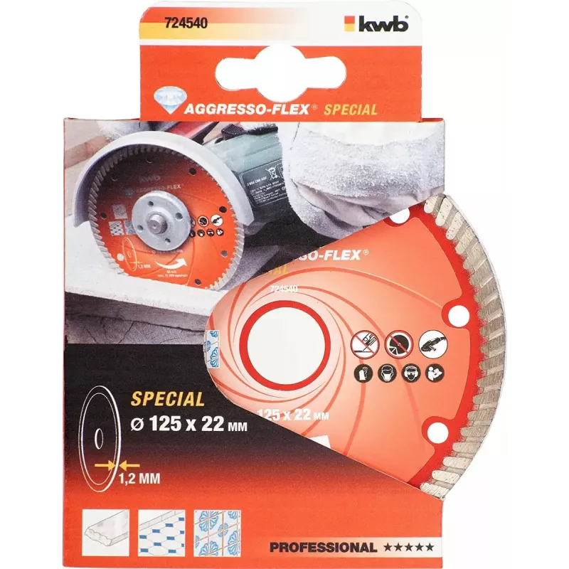Griešanas disks KWB 724540 betonam, granītam, marmoram, flīzēm