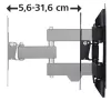Hama 00118101 TV kronšteins/statīvs 121,9 cm (48 collas) Melns