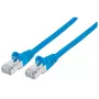 Intellinet tīkla komutācijas kabelis, Cat6A, 30 m, zils, varš, S/FTP, LSOH / LSZH, PVC, RJ45, zeltīti kontakti, bez aizķeršanās, ar aizsargapvalku, mūža garantija