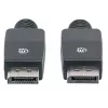 Manhattan DisplayPort 1.1 kabelis, 4K@60Hz, 10m, vīrietis pret vīrieti, ar fiksatoriem, pilnībā ekranēts, melns, mūža garantija