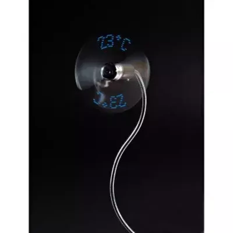 Hama 00012170 USB ventilators ar temperatūras displeju, sudraba