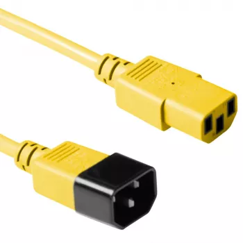 ACT Powercord C13 - C14 dzeltens 0.6 m